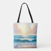 Ochtend Zeegezicht Tote Bag (Achterkant)