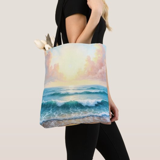 Ochtend Zeegezicht Tote Bag (Dichtbij)