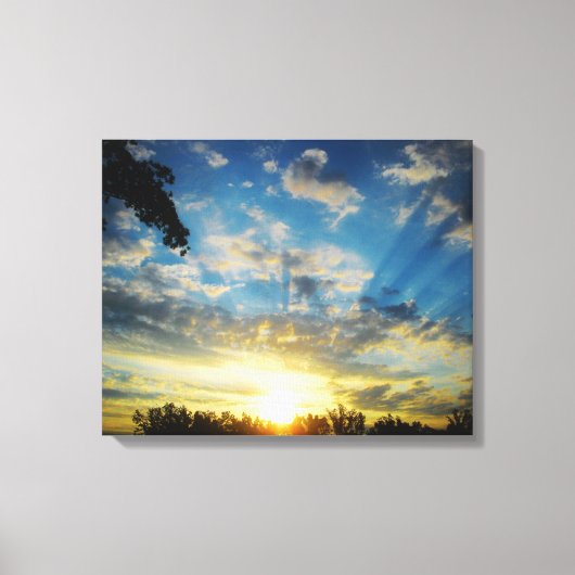 OCHTEND ZONSOPGANG CANVAS AFDRUK (Voorkant)