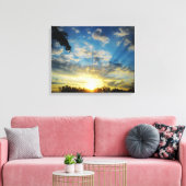 OCHTEND ZONSOPGANG CANVAS AFDRUK (Insitu (Woonkamer))