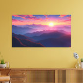 Ochtend zonsopgang canvas afdruk (Insitu (Woonkamer))