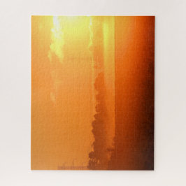 Ochtend Zonsopgang met Mist Legpuzzel