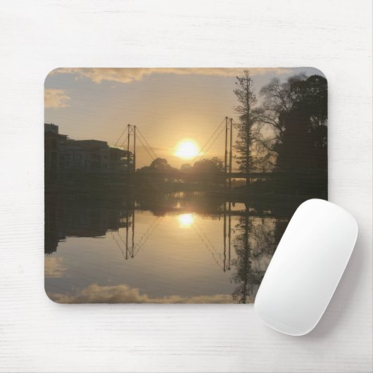 Ochtend zonsopgang muismat (Met muis)