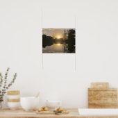 Ochtend zonsopgang poster (Keuken)