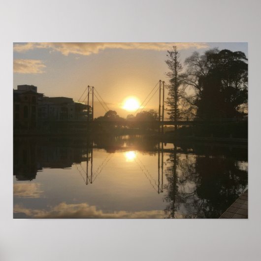 Ochtend zonsopgang poster (Voorkant)