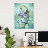Ochtendbel Fee Fantasie Posterprint Poster (Thuiskantoor)