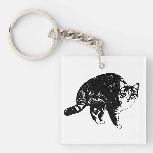 Ochtendbel Tabby Sleutelhanger (voorkant)