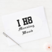 ochtendbos ovale sticker (Envelop)