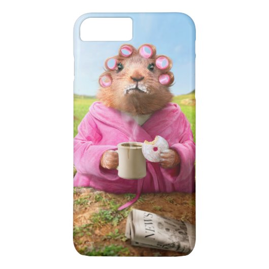 Ochtendbosmarmot met ontbijtdonut en koffie Case-Mate iPhone case (Achterkant)