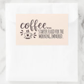 Ochtendbrandstof: Koffieliefhebber Stickers (Tas)