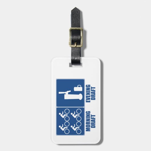 Ochtendbrouwerij, Avondbrouwerij Bagagelabel (Voorkant verticaal)