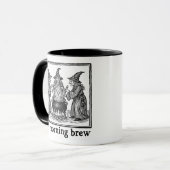 Ochtendbrouwerij heksige grappige middeleeuwse hek mok (Voorkant links)