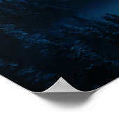 OCHTENDDAUW BLAUWE BERGEN POSTER (Hoek)