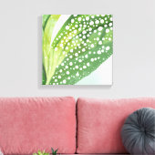 Ochtenddauw | Moderne Botanische Aquarel Canvas Afdruk (Insitu (Woonkamer))