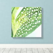 Ochtenddauw | Moderne Botanische Aquarel Canvas Afdruk (Insitu (Houten vloer))