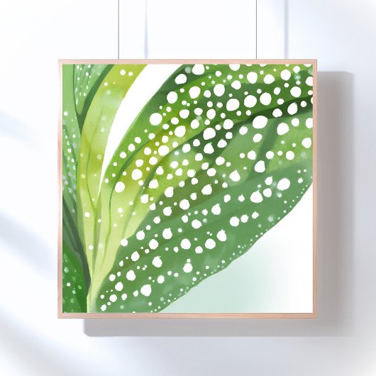 Ochtenddauw | Moderne Botanische Aquarel Poster