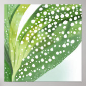 Ochtenddauw | Moderne Botanische Aquarel Poster (Voorkant)