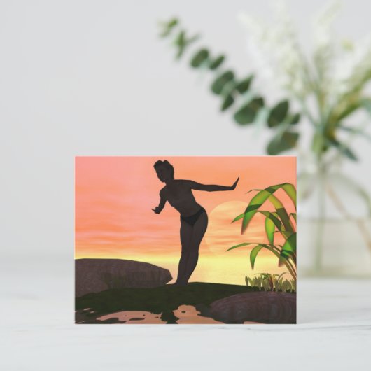 ochtendduik briefkaart (Staand voorkant)