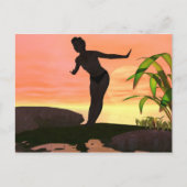 ochtendduik briefkaart (Voorkant)