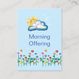 Ochtendgebed Kaart Visitekaartje