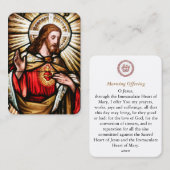 Ochtendgebed Kaart Visitekaartje (Voorkant / Achterkant)