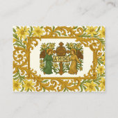 Ochtendgebed met AMDG en engelen Visitekaartje (Voorkant)