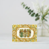 Ochtendgebed met AMDG en engelen Visitekaartje (Staand voorkant)