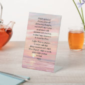 Ochtendgebed op een voetstuk reclamebord met voetstuk (Insitu)