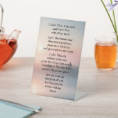 Ochtendgebed op een voetstuk reclamebord met voetstuk (Insitu)