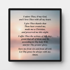 Ochtendgebed Plaquette met Ezel Fotoplaat