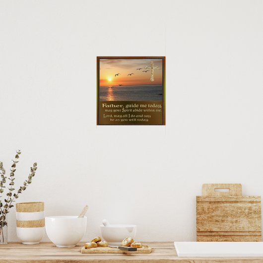 ochtendgebed poster (Keuken)