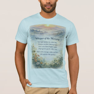 Ochtendgefluister Schitterende Poëzie Grafische He T-shirt