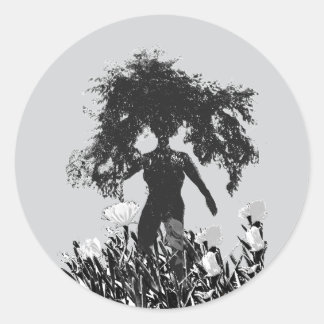 Ochtendgewas Ronde Sticker