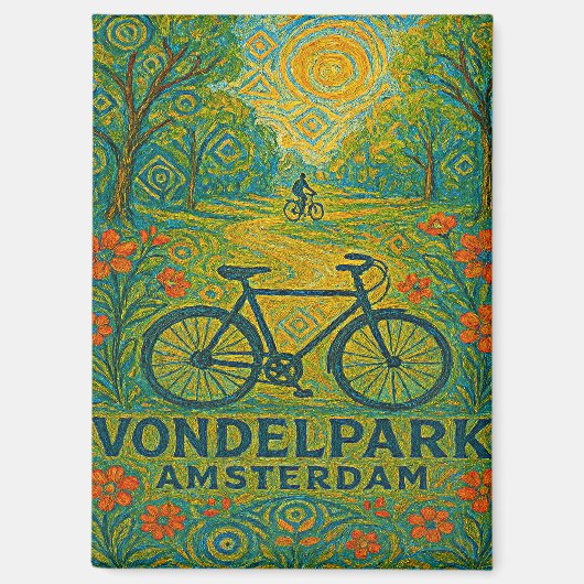 Ochtendgloed in het Vondelpark Magneet (Voorkant)