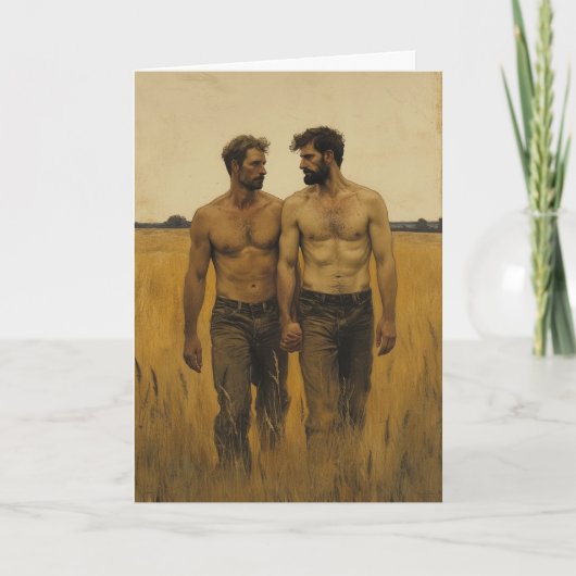 Ochtendgloren in gouden tarwe kaart (Voorkant)