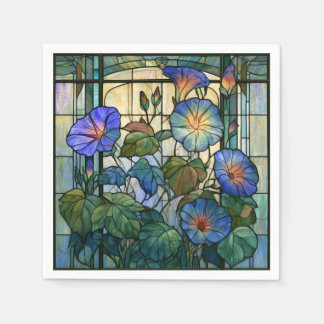 Ochtendglorie glas in lood servet