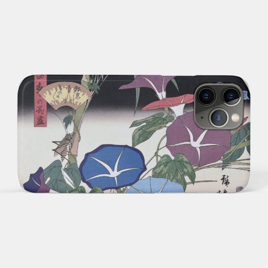 Ochtendglorie, Hiroshige, Ukiyo-e Case-Mate iPhone Case (Achterkant (horizontaal))