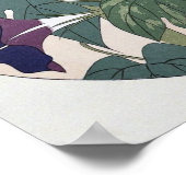 Ochtendglorie, Hiroshige, Ukiyo-e Poster (Hoek)