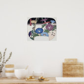 Ochtendglorie, Hiroshige, Ukiyo-e Poster (Keuken)