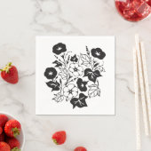 Ochtendglorie illustratie BW I Servet (Insitu)