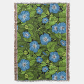 Ochtendglorie in blauw en groen deken (Voorkant Verticaal)