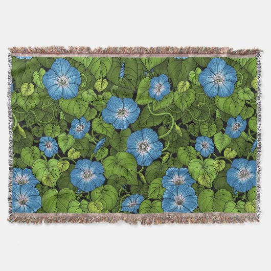 Ochtendglorie in blauw en groen deken (Voorkant)