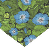 Ochtendglorie in blauw en groen korte tafelloper (Hoek)