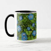 Ochtendglorie in blauw en groen mok (Links)