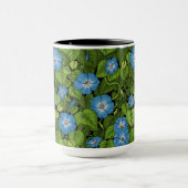 Ochtendglorie in blauw en groen mok (Midden)