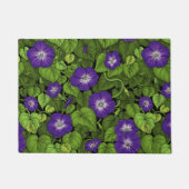 Ochtendglorie in paarse en groene deurmat (Voorkant)