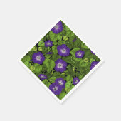 Ochtendglorie in paarse en groene servet (Hoek)