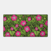 Ochtendglorie in roze en groen bureaumat (Voorkant)
