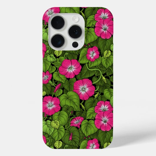 Ochtendglorie in roze en groen Case-Mate iPhone case (Achterkant)