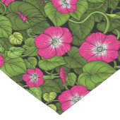 Ochtendglorie in roze en groen korte tafelloper (Hoek)